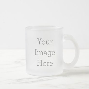 Create Your Own 10oz Frosted Glass Coffee Mug