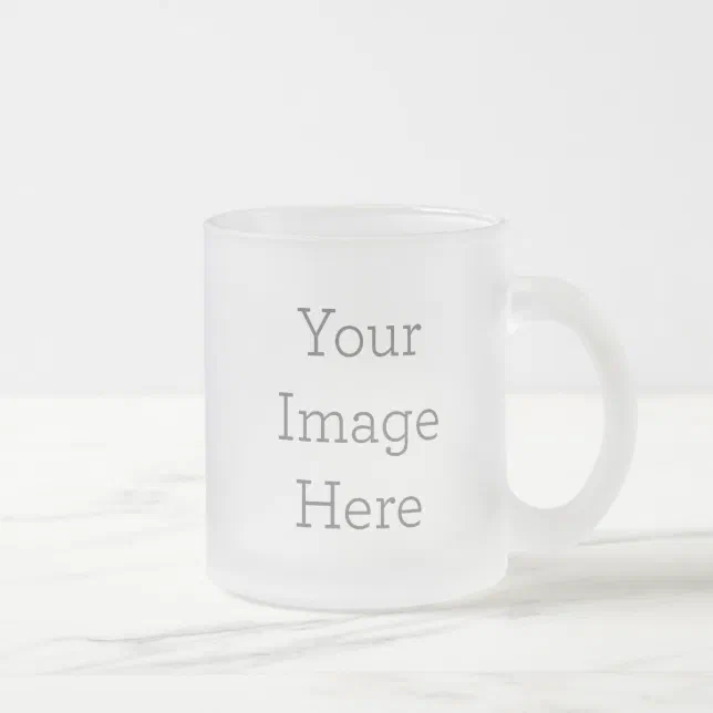 Create Your Own 10oz Frosted Glass Coffee Mug | Zazzle