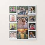 Create Your Own 11 Family Photo Collage White Jigsaw Puzzle<br><div class="desc">Family photo collage puzzle to personalize with 11 favorite photos.</div>