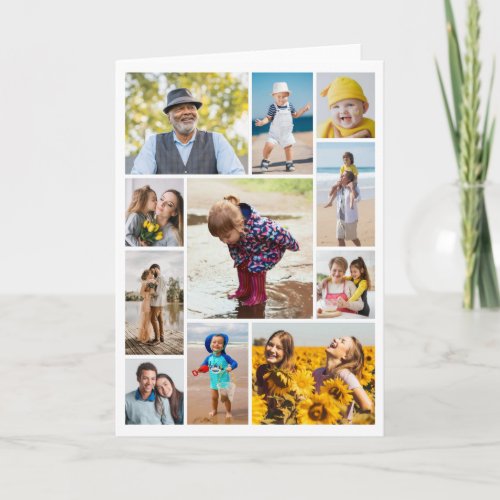 Create Your Own 11 Photo Collage Card