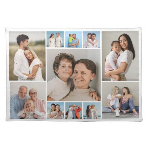 Create Your Own 11 Photo Collage Cloth Placemat