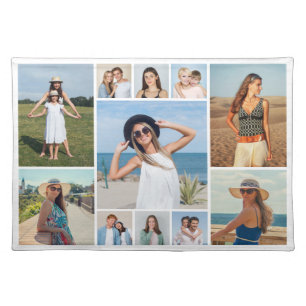 Create Your Own 11 Photo Collage Cloth Placemat