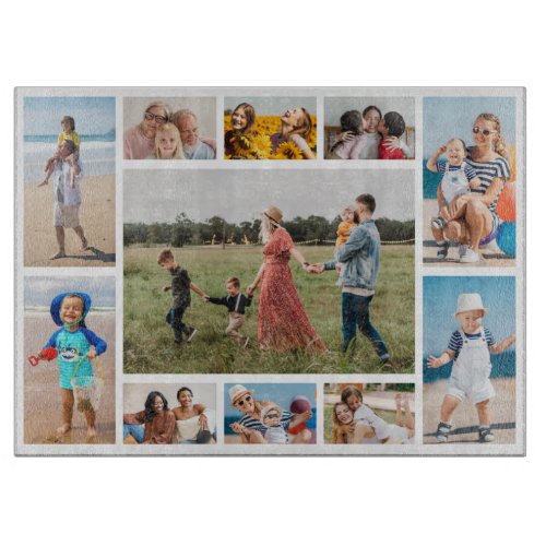 Create Your Own 11 Photo Collage Cutting Board