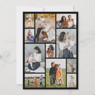 Create Your Own 11 Photo Collage Greeting Card