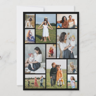 Create Your Own 11 Photo Collage Greeting Card