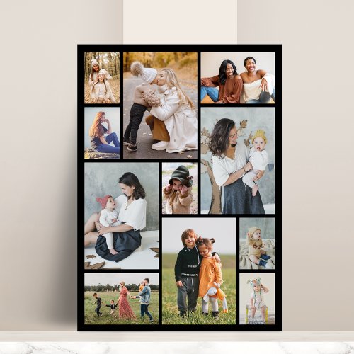 Create Your Own 11 Photo Collage Greeting Card