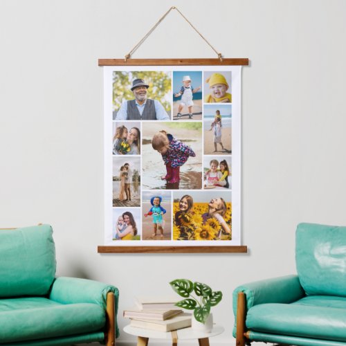 Create Your Own 11 Photo Collage Hanging Tapestry