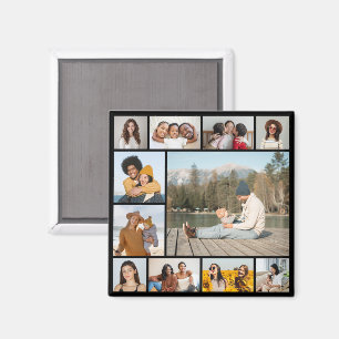 Create Your Own 11 Photo Collage Magnet