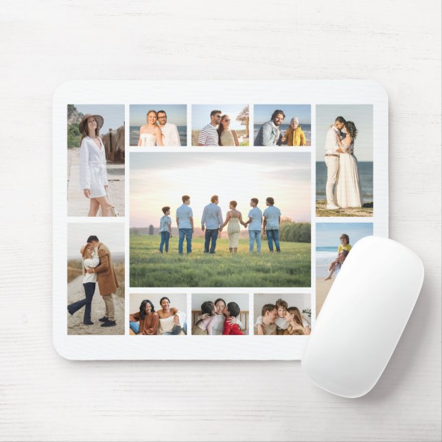 Create Your Own 11 Photo Collage  Mouse Pad (With Mouse)