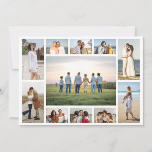 Create Your Own 11 Photo Collage  Note Card
