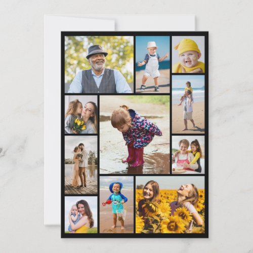 Create Your Own 11 Photo Collage Note Card