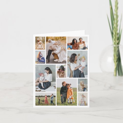 Create Your Own 11 Photo Collage Note Card