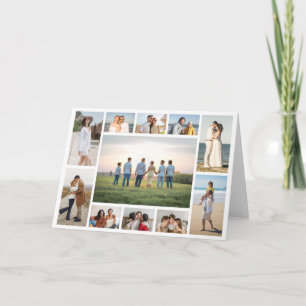 Create Your Own 11 Photo Collage Note Card