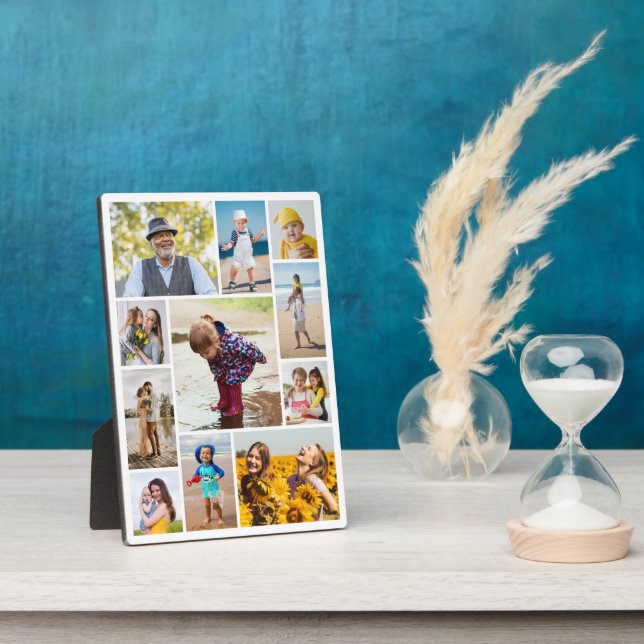 Create Your Own 11 Photo Collage Plaque (Side)