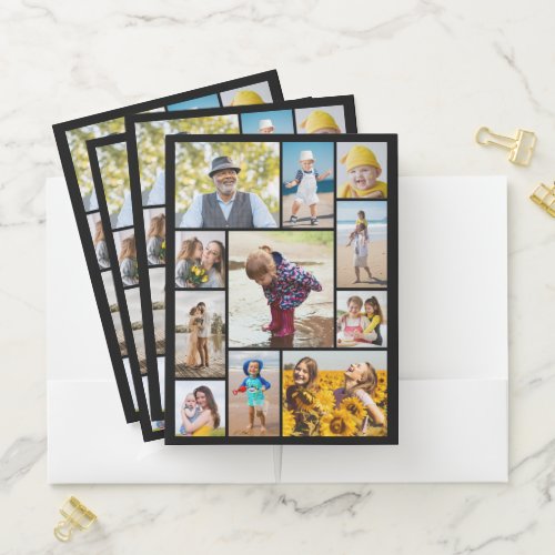 Create Your Own 11 Photo Collage Pocket Folder