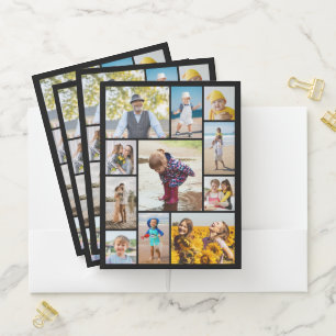 Create Your Own 11 Photo Collage Pocket Folder