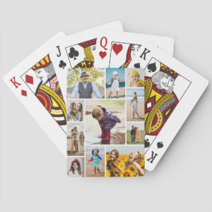 Create Your Own 11 Photo Collage Poker Cards