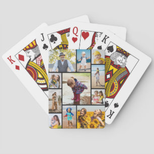 Create Your Own 11 Photo Collage Poker Cards