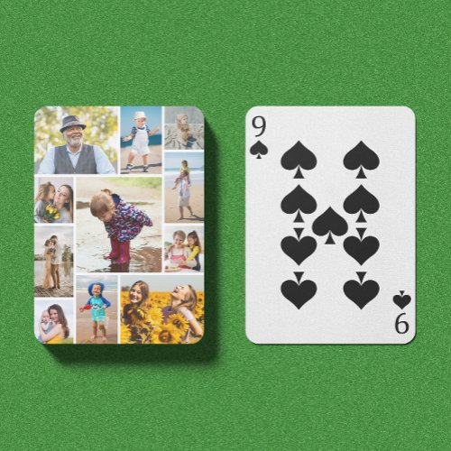 Create Your Own 11 Photo Collage Poker Cards