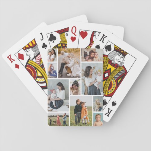 Create Your Own 11 Photo Collage Poker Cards