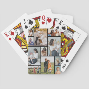 Create Your Own 11 Photo Collage Poker Cards