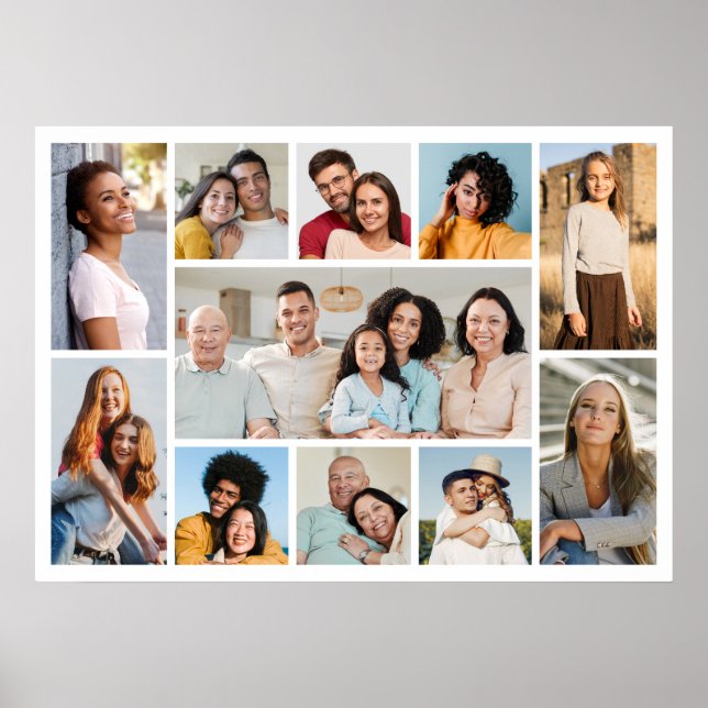 Create Your Own 11 Photo Collage  Poster (Front)