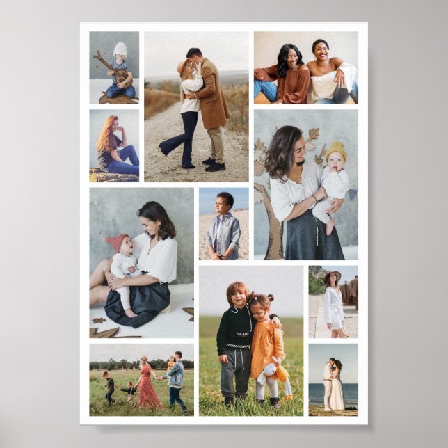 Create Your Own 11 Photo Collage Poster (Front)