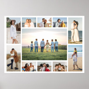 Create Your Own 11 Photo Collage Poster