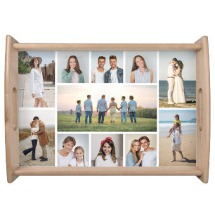 Create Your Own 11 Photo Collage Serving Tray