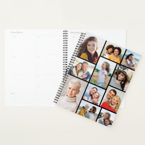 Create Your Own 11 Photo Collage Spiral Planner