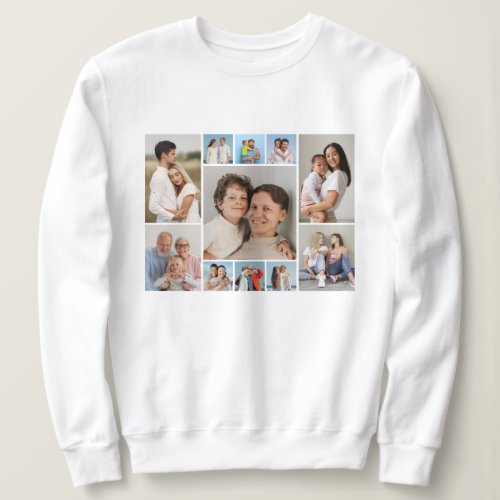 Create Your Own 11 Photo Collage Sweatshirt