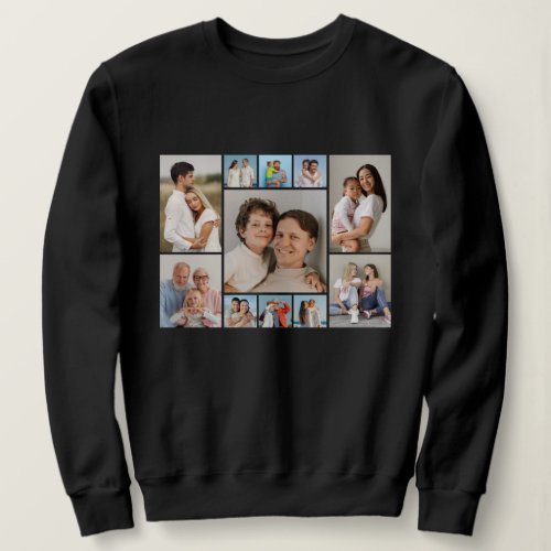 Create Your Own 11 Photo Collage Sweatshirt