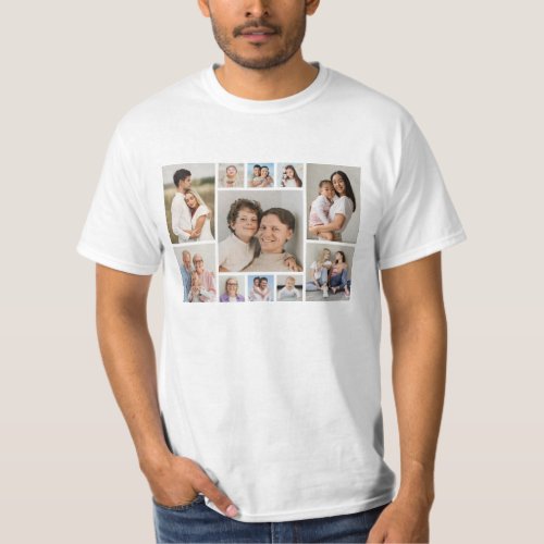 Create Your Own 11 Photo Collage T_Shirt