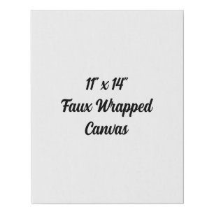 Create Your Own 11 x 14 Faux Wrapped Canvas Print