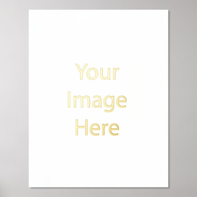 Foil Print, Size: 11" x 14", Foil Color: Gold, Matting: None (Front)