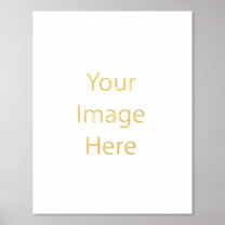 Create Your Own 11" x 14" Gold Foil Print