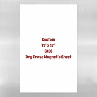 Create Your Own 11" x 17" A3 Magnetic Dry Erase Sheet
