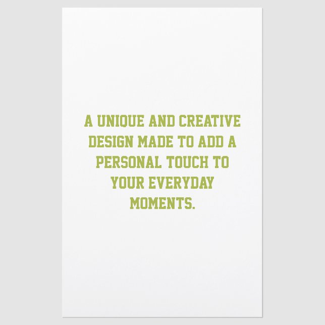 Create Your Own 11" x 17" Paper Menu (Front)