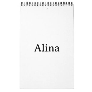 Create Your Own 11" x 7" Single Page Small Black Calendar