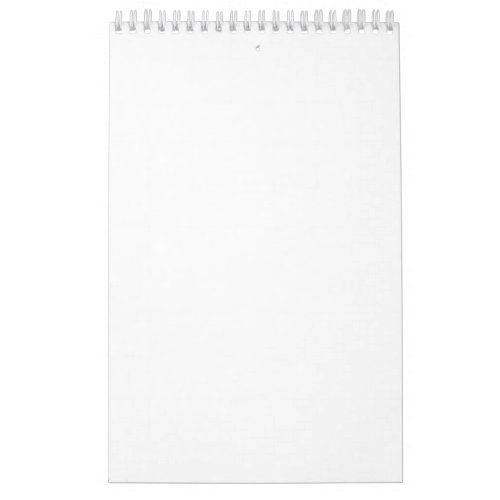 Create Your Own 11" x 7" Single Page Small White Calendar