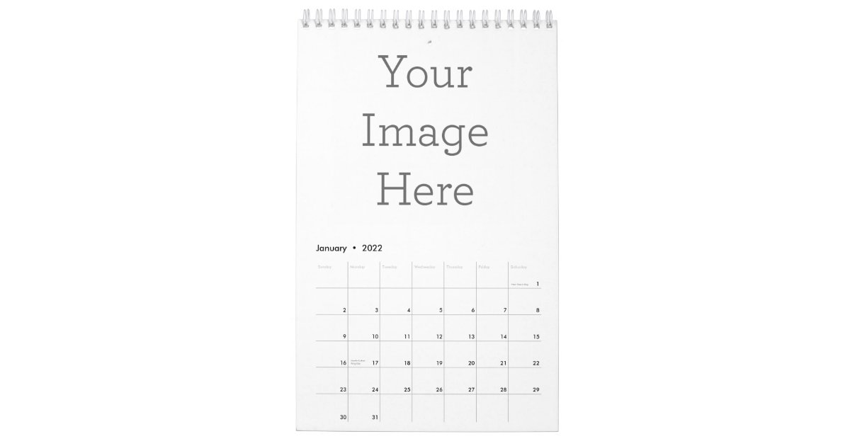 Create Your Own 12 Month One-Page Calendar | Zazzle.com