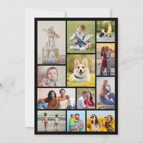 Create Your Own 12 Photo Collage Card