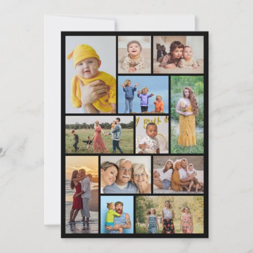 Create Your Own 12  Photo Collage Card