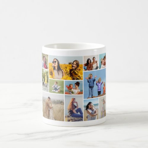 Create Your Own 12 Photo Collage Coffee Mug