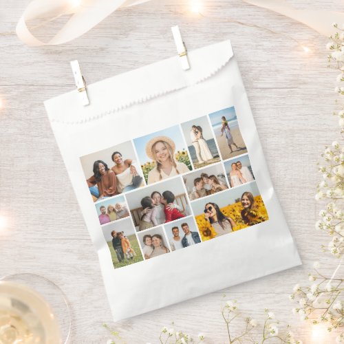 Create Your Own 12 Photo Collage Favor Bag