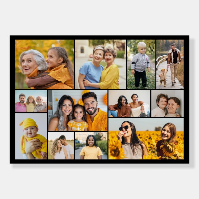 Create Your Own 12 Photo Collage Foam Board (Front)