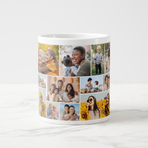 Create Your Own 12 Photo Collage  Giant Coffee Mug