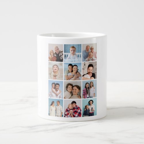 Create Your Own 12 Photo Collage Giant Coffee Mug