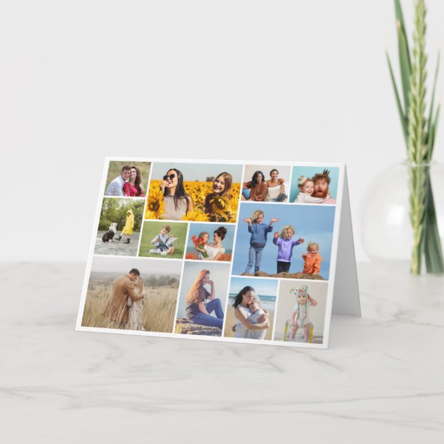 Create Your Own 12 Photo Collage Invitation (Front)