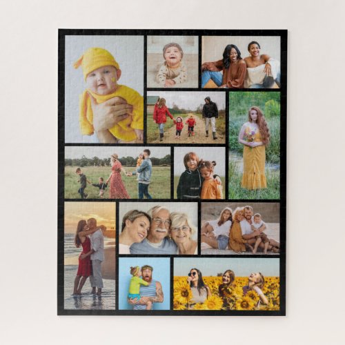 Create Your Own 12  Photo Collage Jigsaw Puzzle